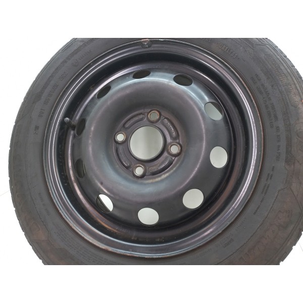 Roda Ferro Pneu 175 65 Aro 14 Ford Fiesta Hatch 2010 A 2014