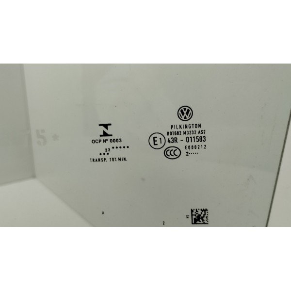 Vidro Porta Tras Esq Vw Nivus 200 Conf Tsi Aut 1.0 2023