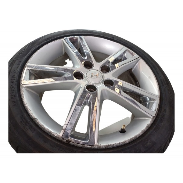 Roda Liga Pneu 215 45 Aro 17 Detalhes Hyundai I30 2011 Usado