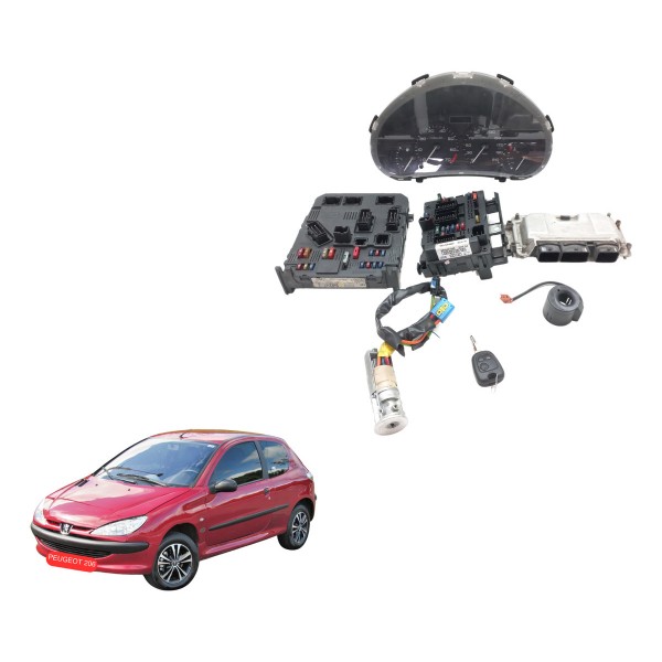 Kit Code Injeção Peugeot 206 1.6 2003 Usado