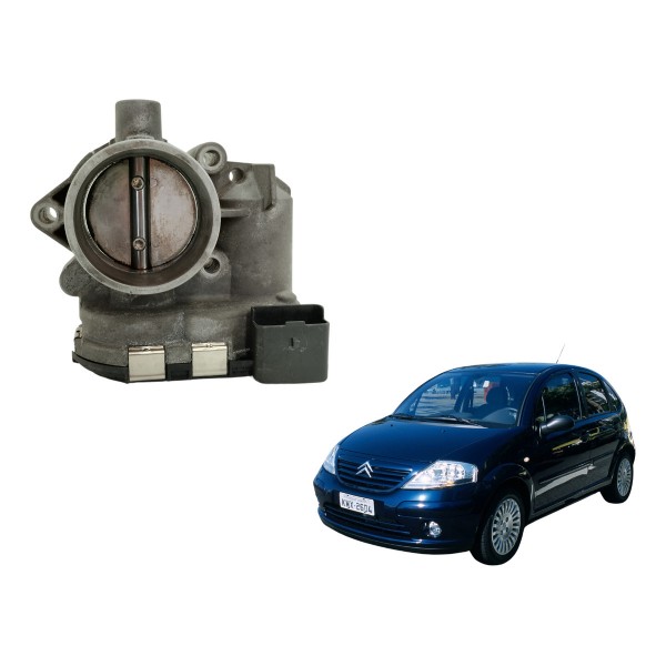 Corpo Borboleta Tbi Citroen C3 1.6 2004 Usado