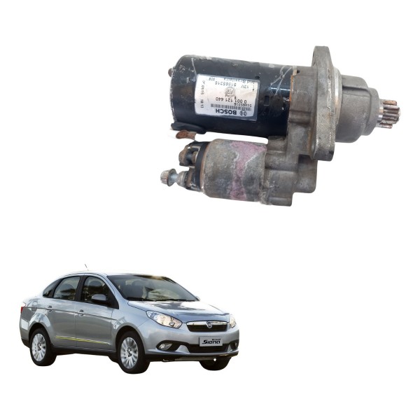 Motor De Arranque Partida Fiat Siena Essenc 1.6 2015 Usado