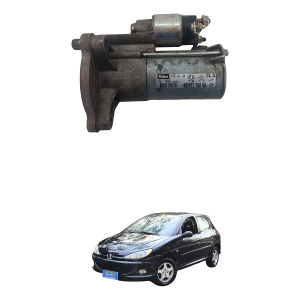 Motor De Arranque Partida Peugeot 206 1.6 16v Usado