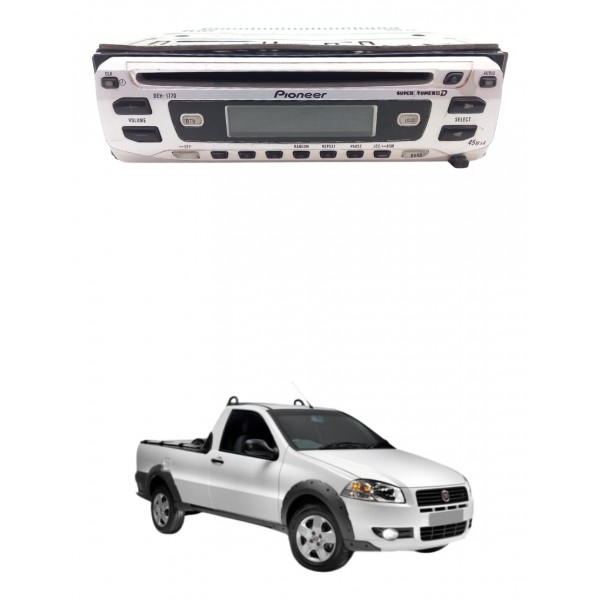 Radio Multimidia Fiat Strada Working 2002 Usado