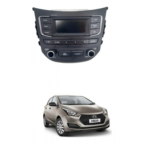 Radio Multimidiahyundai Hb20 1.0 Unique 2019 Usado