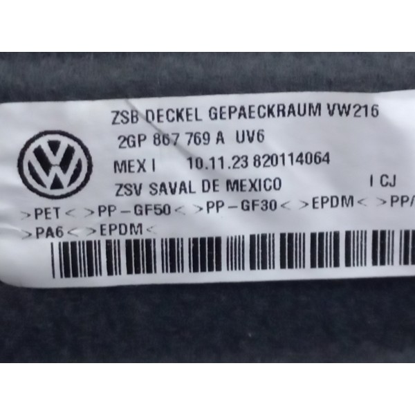 Tampao Bagagito Vw T Cross 1.0 2020 Usado