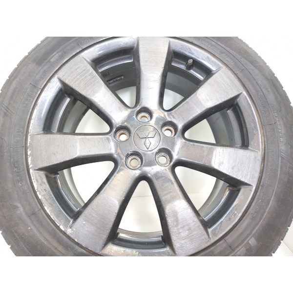 Roda Liga Pneu 225 55 Aro18 C/detalhe Outlander  2013 Usado