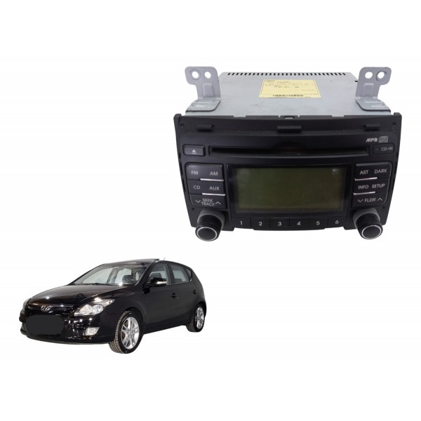 Radio Cd Player Hyundai I30 2.0 Auto 2011 Usado