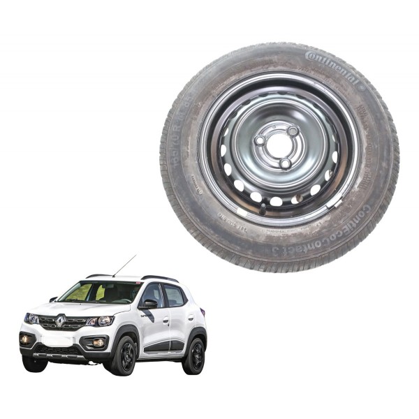 Roda Estepe 165 70 Aro 14 Renault Kwid Intens 1.0 2020 Usado