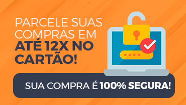 Parcele suas compras em 12x no cartão - sua compra é 100% segura